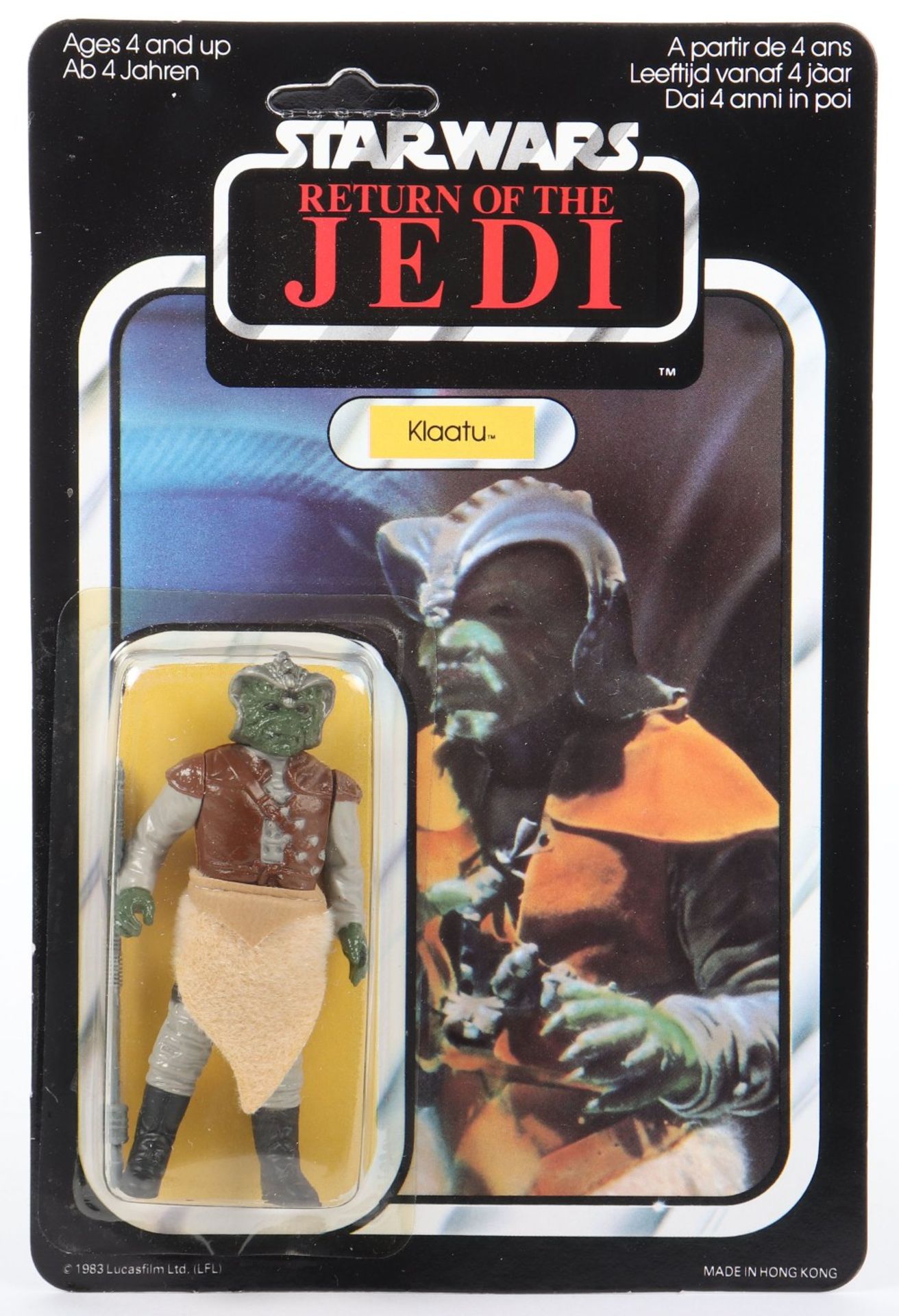 Palitoy General Mills Star Wars Return of The Jedi Klaatu, Vintage Original Carded Figure