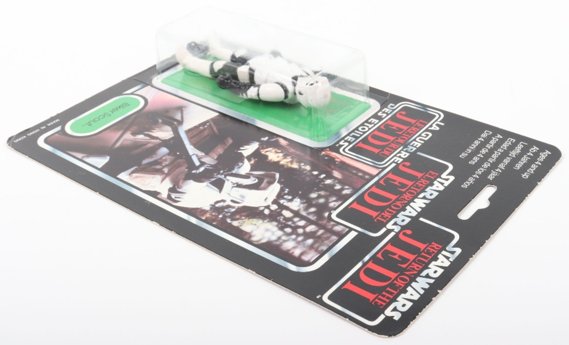 Palitoy General Mills Star Wars Return of The Jedi Tri Logo Biker Scout Vintage Original Carded min - Image 3 of 8