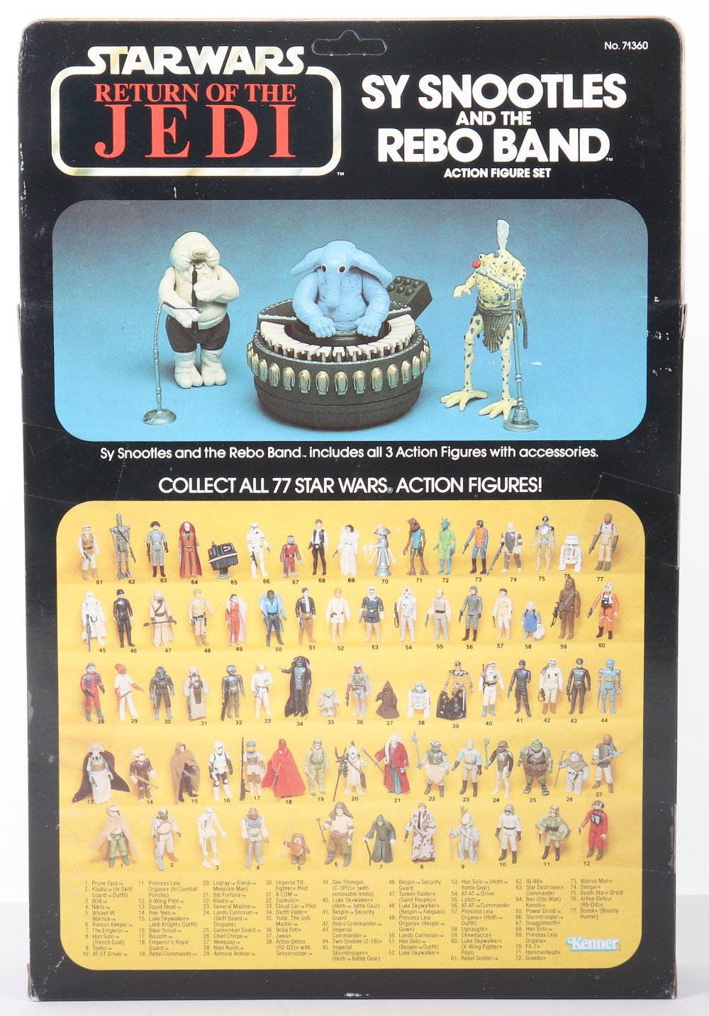 Vintage Kenner Star Wars Return of The Jedi Sy Snootles and the Rebo Band Action Figure Set - Image 2 of 5