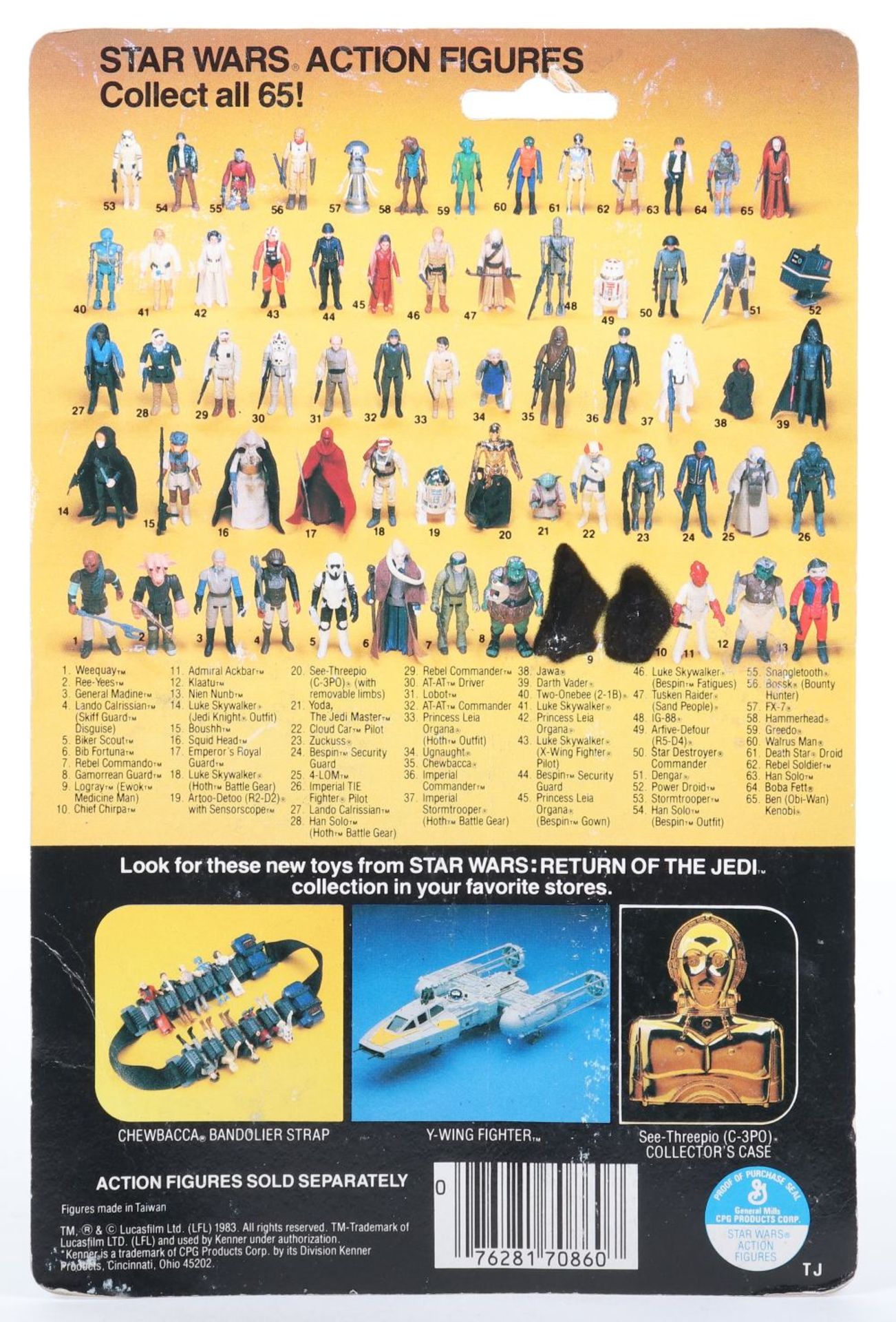 Kenner Star Wars Return of The Jedi Emperors Royal Guard, Vintage Original Carded Figure - Image 2 of 6