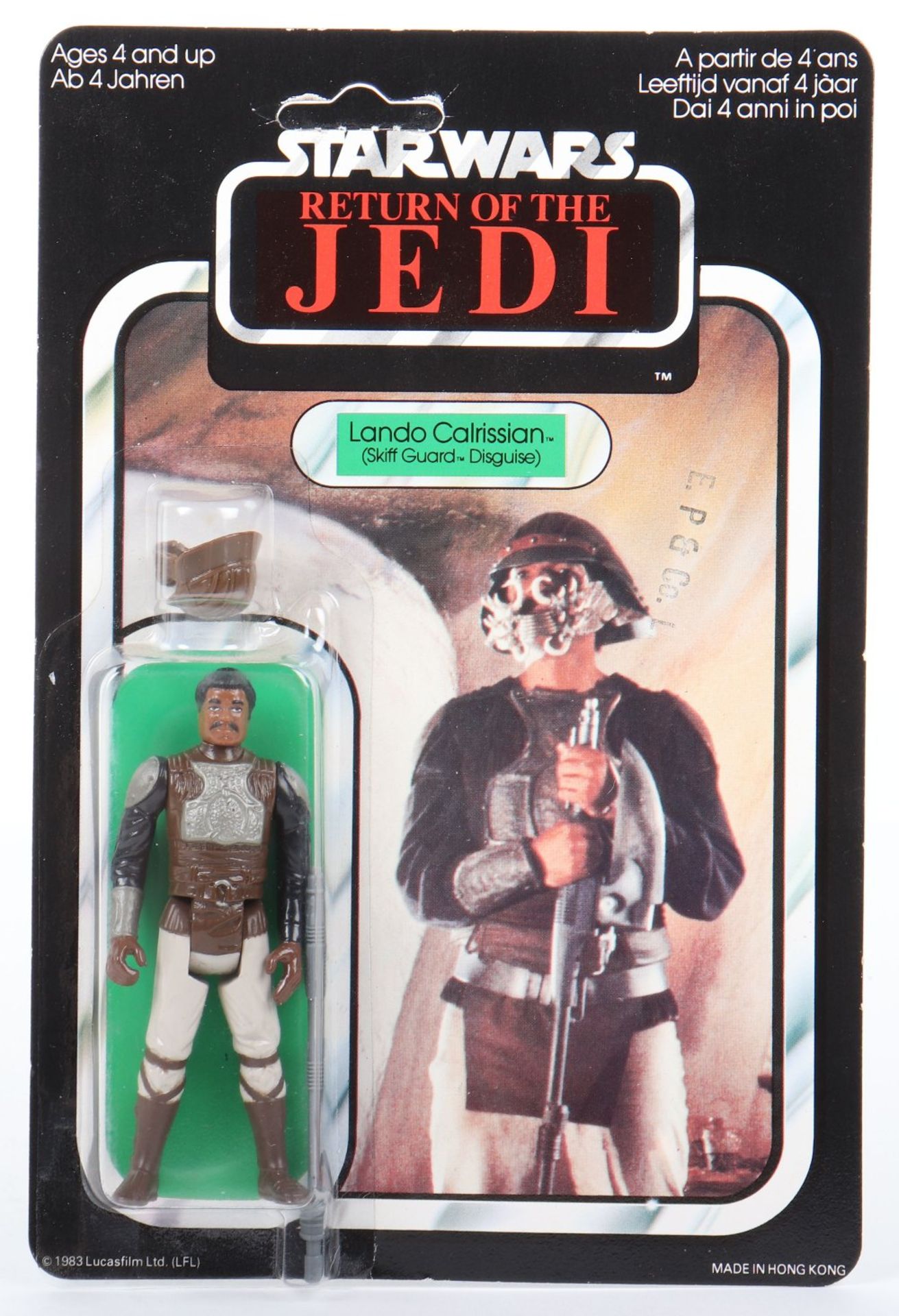 Palitoy General Mills Star Wars Return of The Jedi Lando Calrissian Skiff Guard Disguise, Vintage O