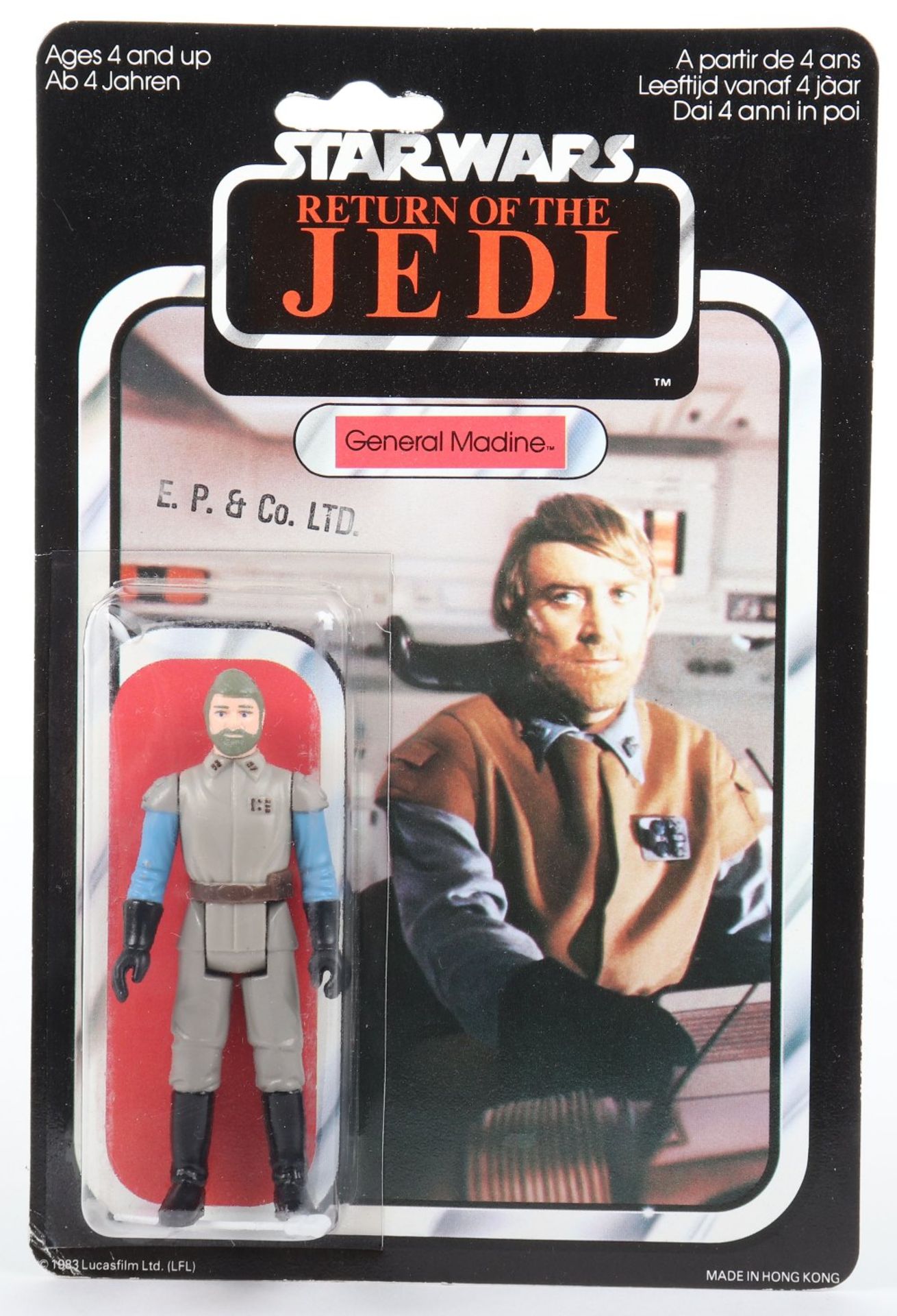 Palitoy General Mills Star Wars Return of The Jedi General Madine Vintage Original Carded mint Figu