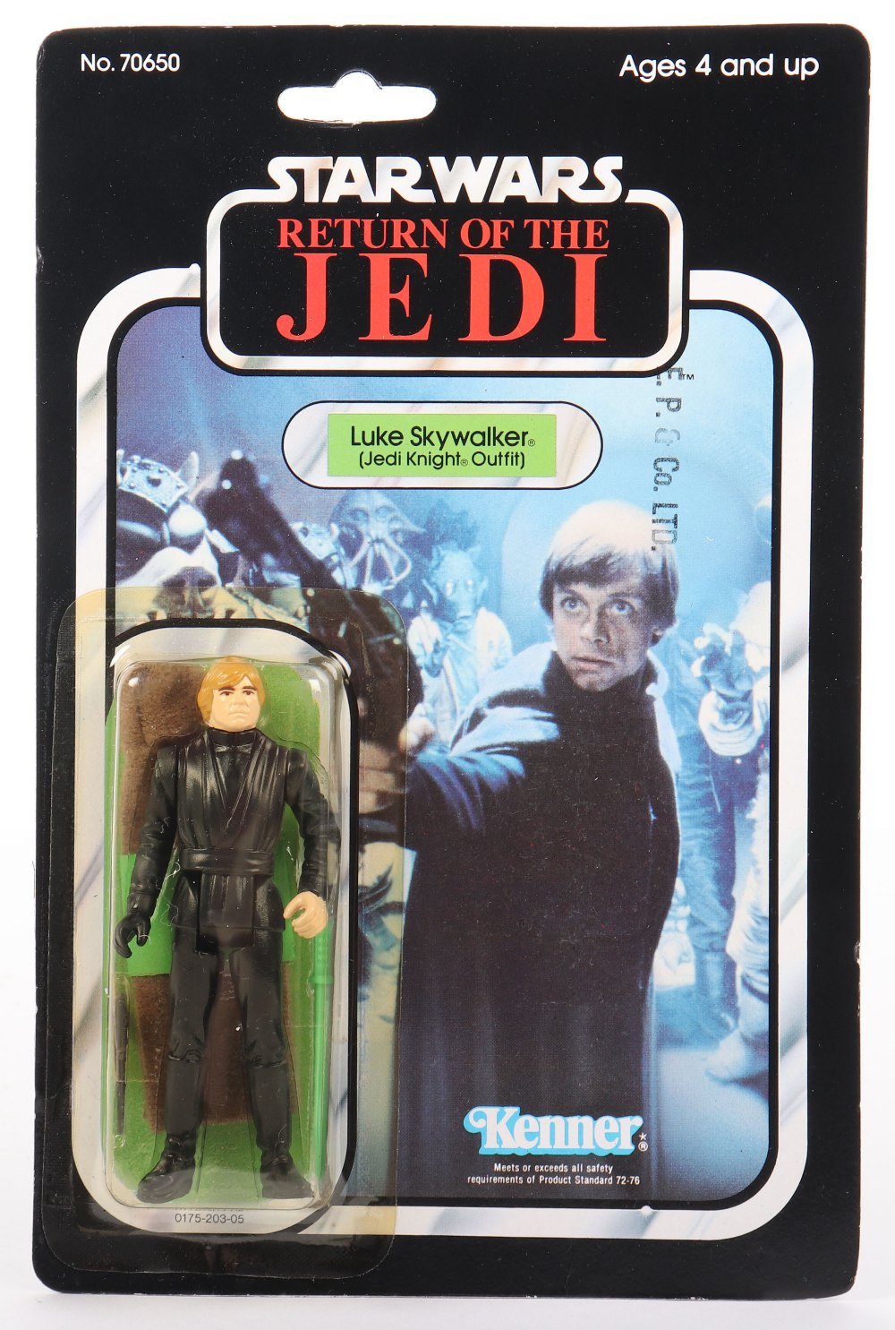 Kenner Star Wars Return of The Jedi Luke Skywalker (Jedi Knight Outfit) Vintage Original Carded Fi