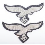 2x WW2 German Luftwaffe Tunic Breast Eagles