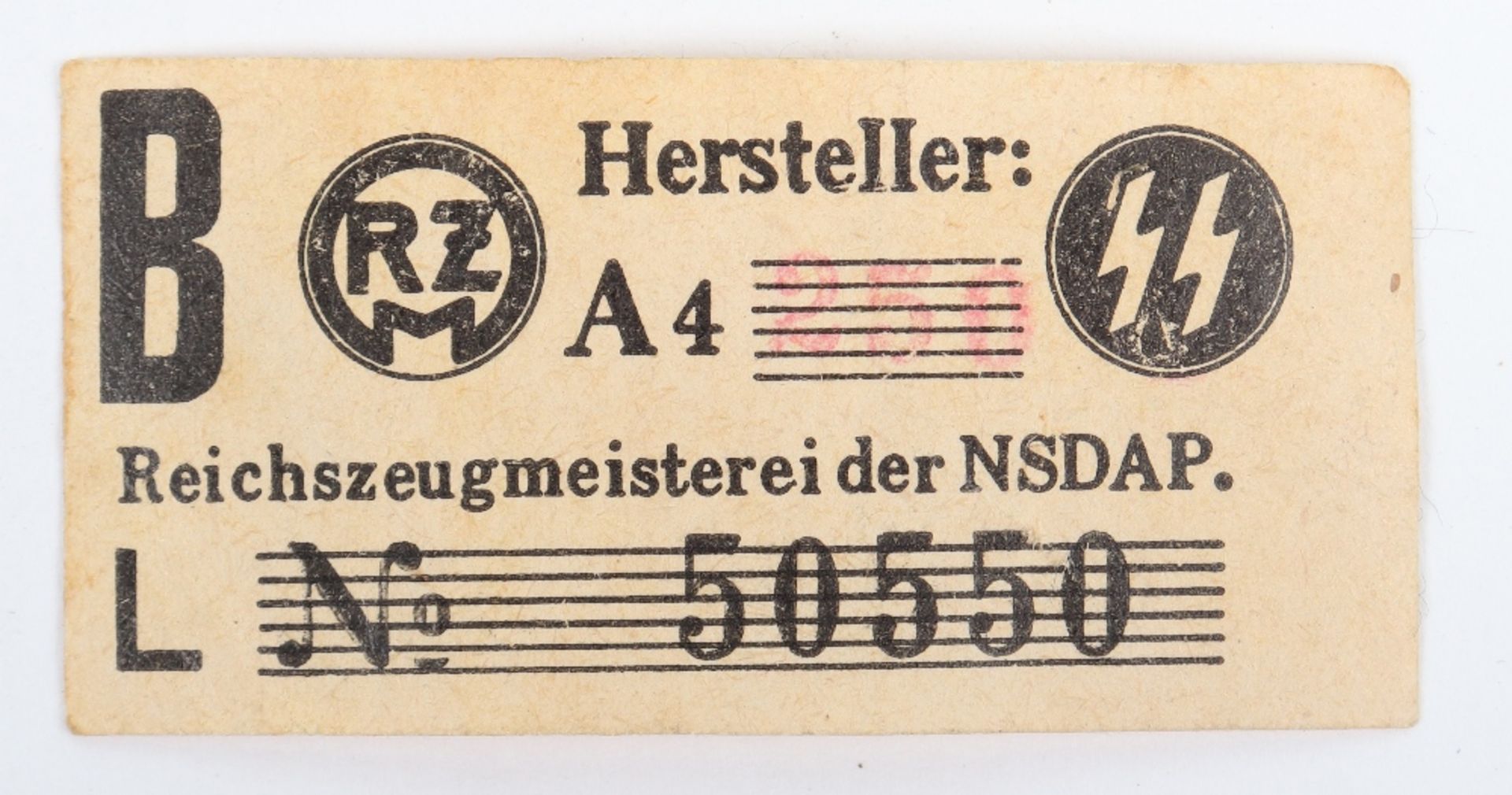 Third Reich Army Generals Manufacture Card Templates and RZM Paper Labels - Image 3 of 6