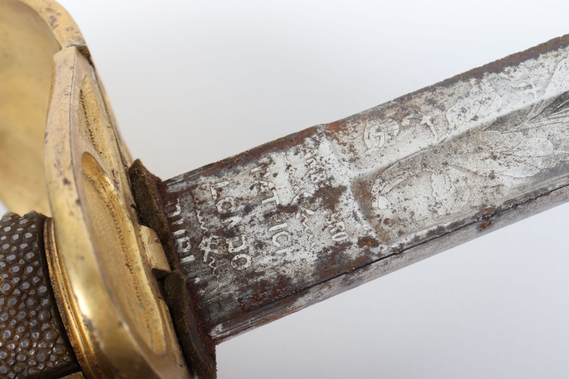 Rare Royal Navy Officer’s Victorian 1827 Pattern Sword with Lloyd’s Presentation c.1850 - Image 17 of 21