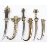 3x Assorted Moroccan Daggers Jambya