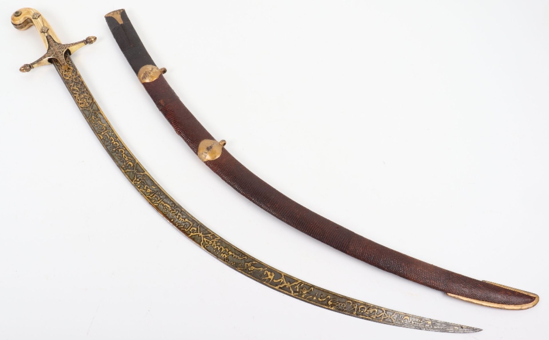 ^ North Indian Sword Shamshir Built for an Officer, Second Half of the 19th Century - Image 14 of 15