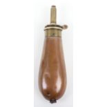 Bag-Shaped Copper Powder Flask for a Colt Pocket Revolver