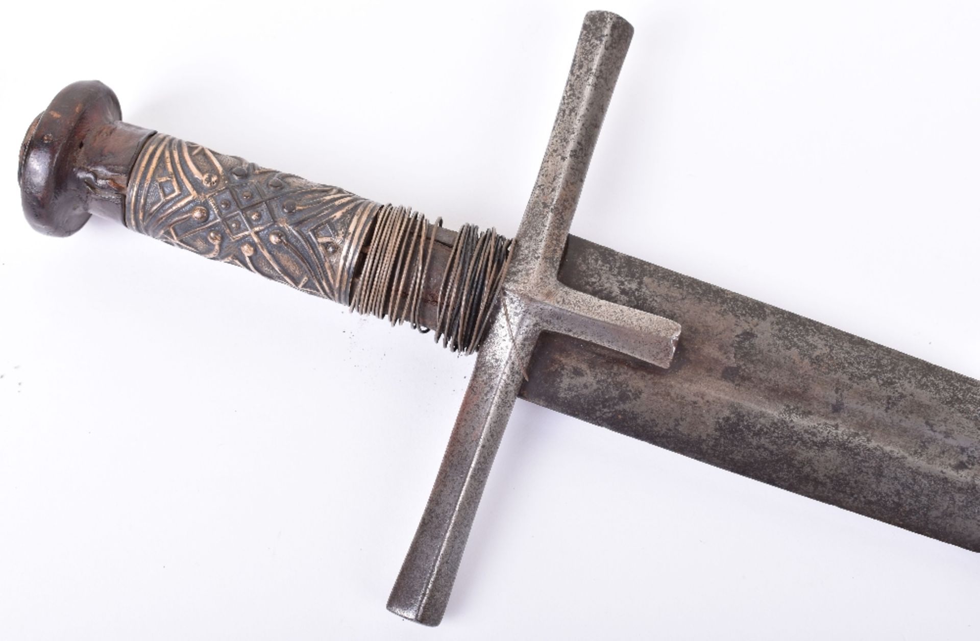 Sudanese Broad Sword Kaskara, Late 19th Century - Image 5 of 7