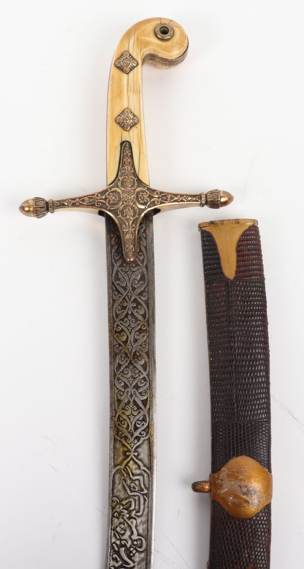 ^ North Indian Sword Shamshir Built for an Officer, Second Half of the 19th Century - Image 2 of 15