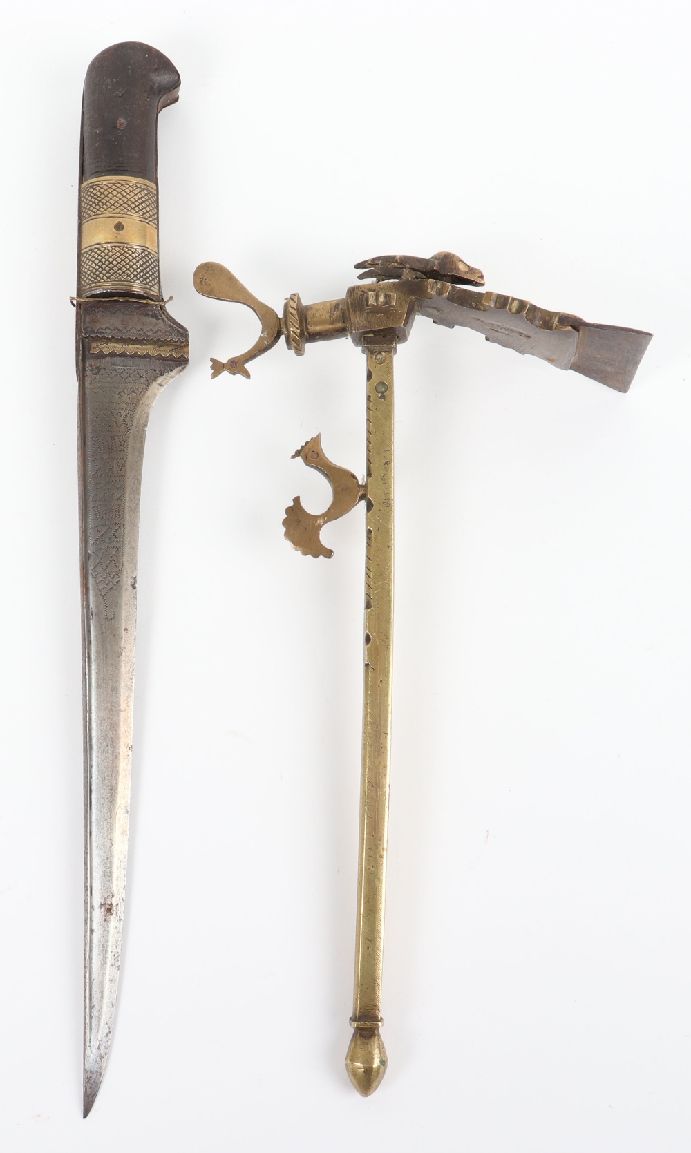 Afghan/Pathan Dagger Pesh Kabz, 19th Century - Image 2 of 3