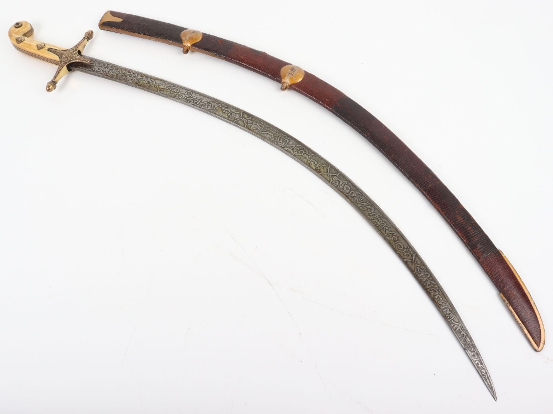 ^ North Indian Sword Shamshir Built for an Officer, Second Half of the 19th Century - Image 15 of 15