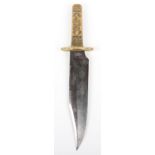 Fine Large Bowie Knife