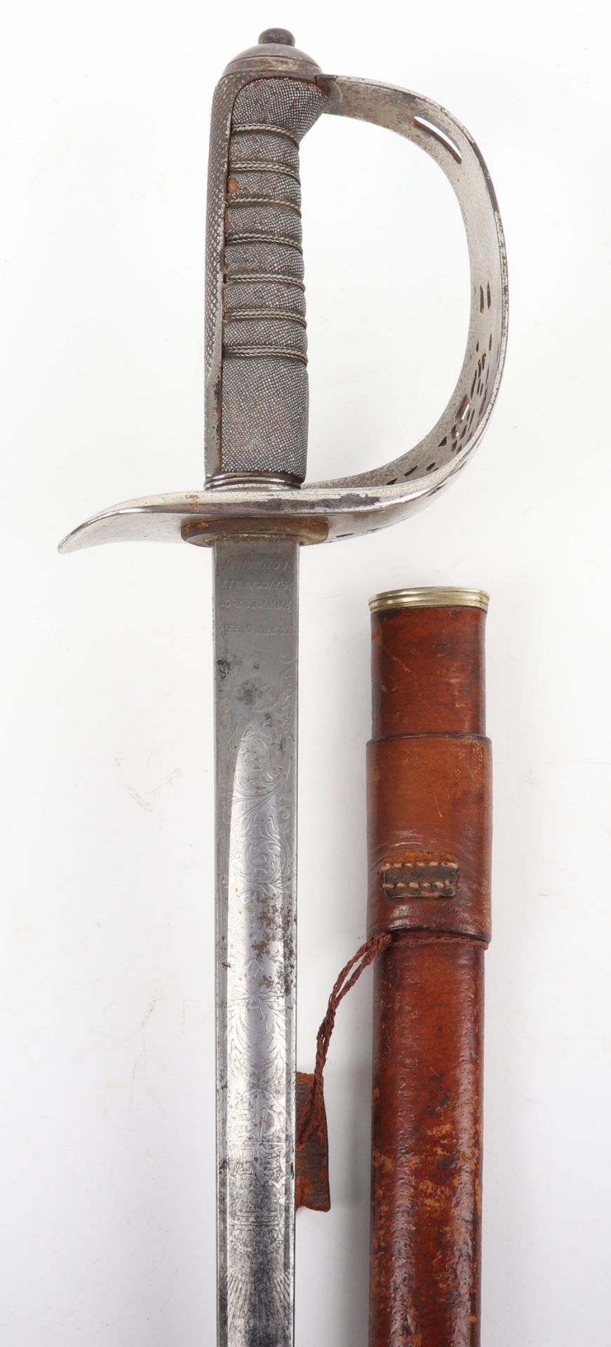 Victorian 1897 Pattern Infantry Officers Piquet Weight Sword - Image 2 of 15