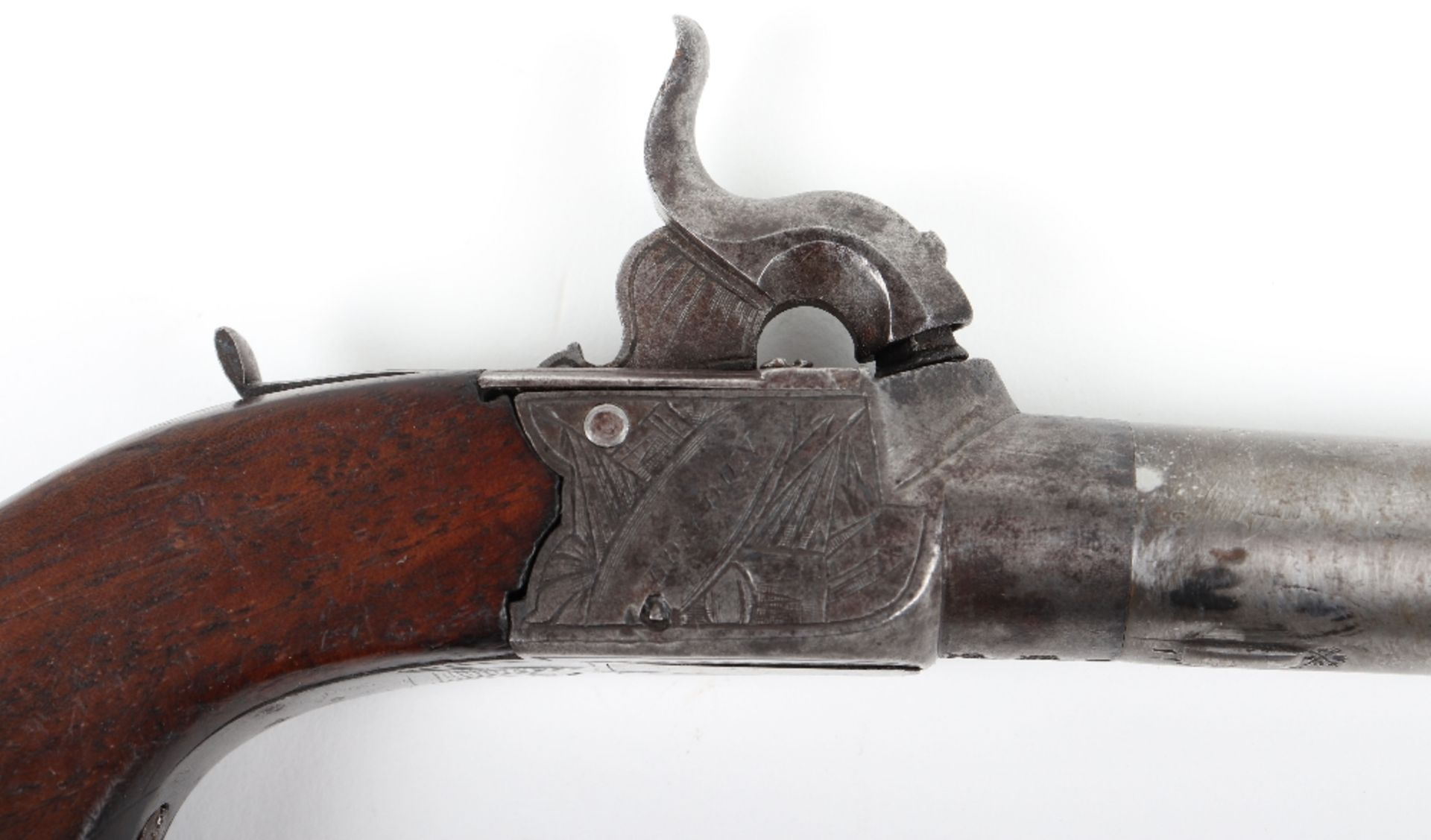 Boxlock Percussion Pocket Pistol c.1830 - Image 2 of 8