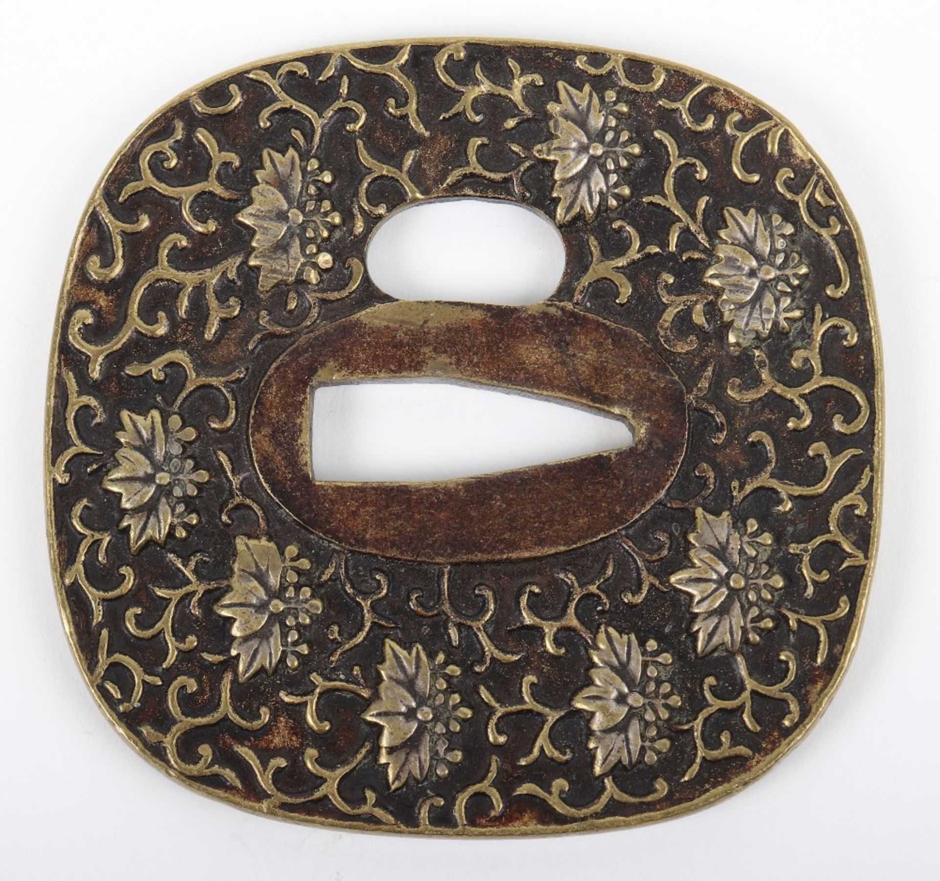 Cast Brass Japanese Sword Tsuba - Image 2 of 6