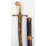^ North Indian Sword Shamshir Built for an Officer, Second Half of the 19th Century