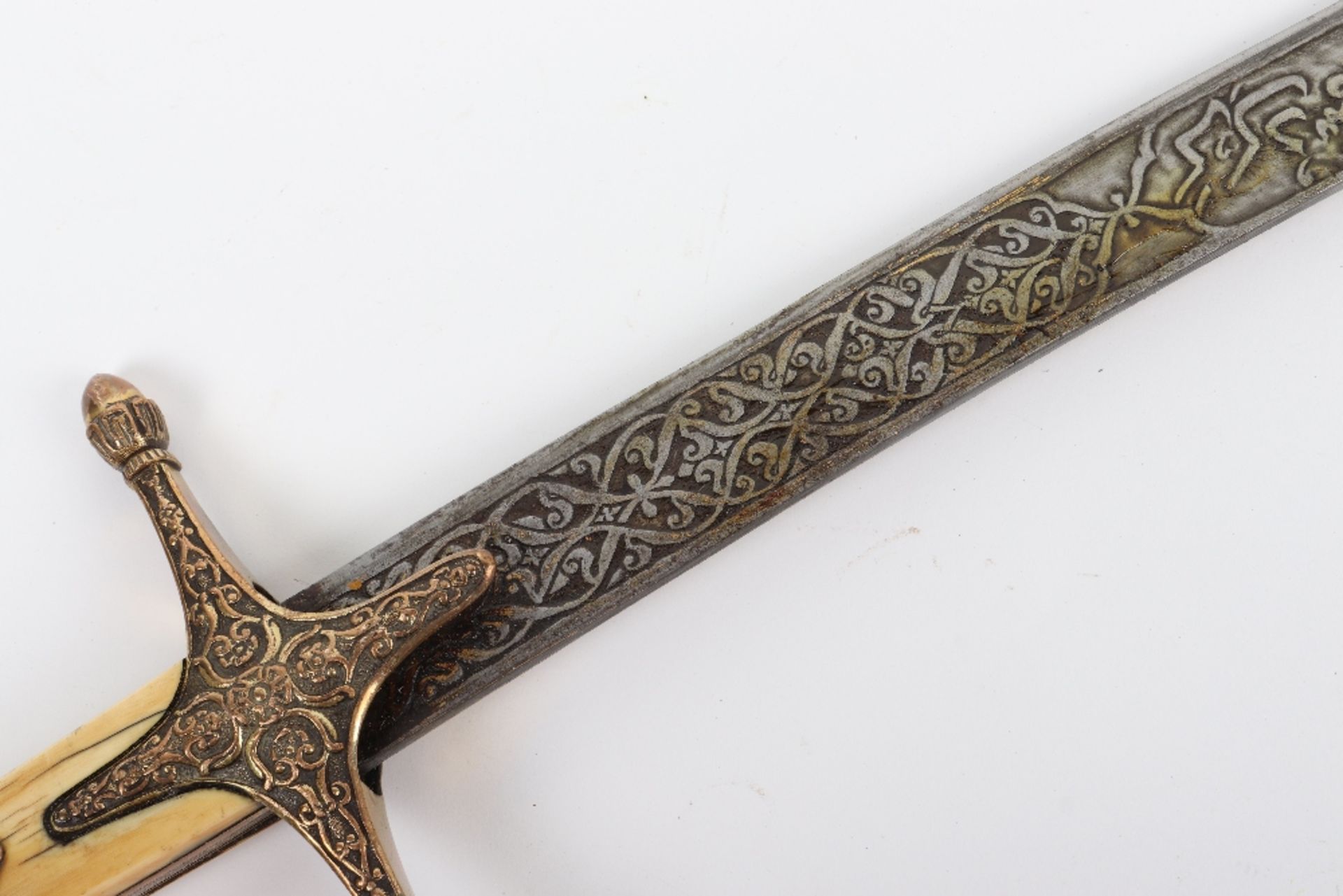 ^ North Indian Sword Shamshir Built for an Officer, Second Half of the 19th Century - Image 9 of 15