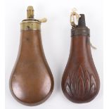 Pistol-Size Copper Powder Flask