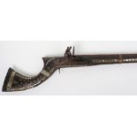 Decorative North Indian Flintlock Gun Jezail, 19th Century