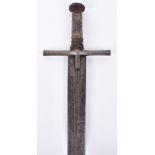 Sudanese Broad Sword Kaskara, Late 19th Century