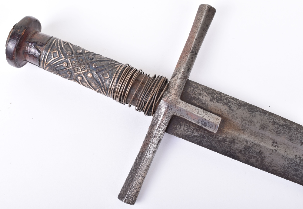 Sudanese Broad Sword Kaskara, Late 19th Century - Image 3 of 7