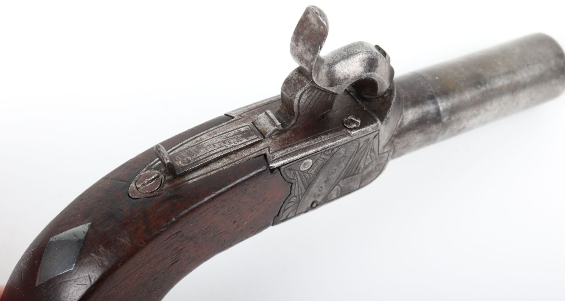 Boxlock Percussion Pocket Pistol c.1830 - Image 4 of 8