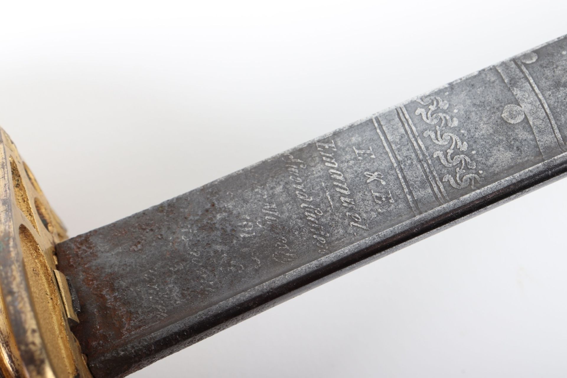 Historically Interesting Royal Navy Officer’s Presentation Sword c.1850 - Image 11 of 18