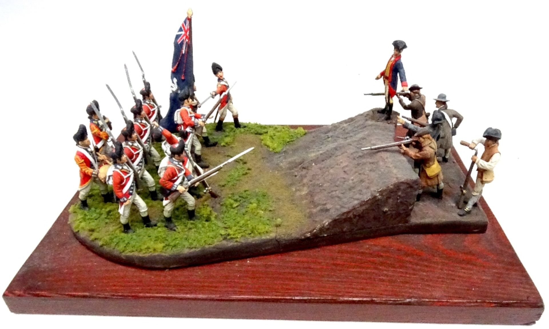 Bunker's Hill 1775 the Royal Welch Fusiliers advance