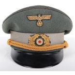 Third Reich Army High Command Administration Officials Peaked Cap