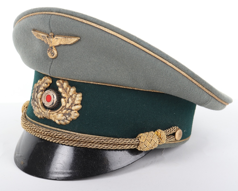 German Army Generals Peaked Cap - Image 2 of 6