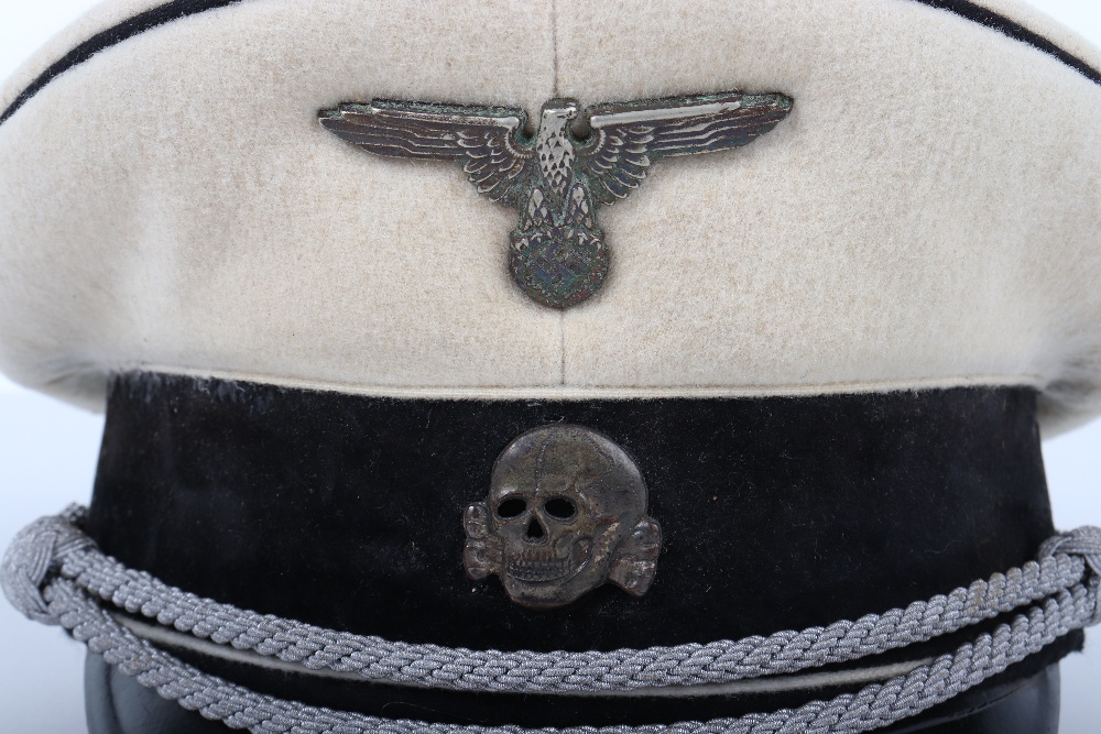 Allgemeine-SS Officers Summer Pattern Peaked Cap - Image 8 of 8