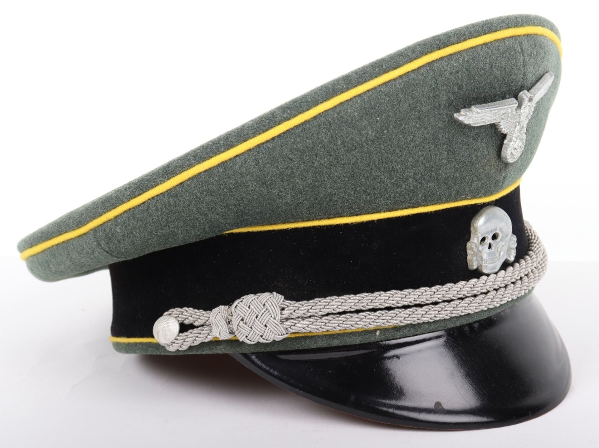 Waffen-SS Signals Officers Peaked Cap - Image 3 of 6