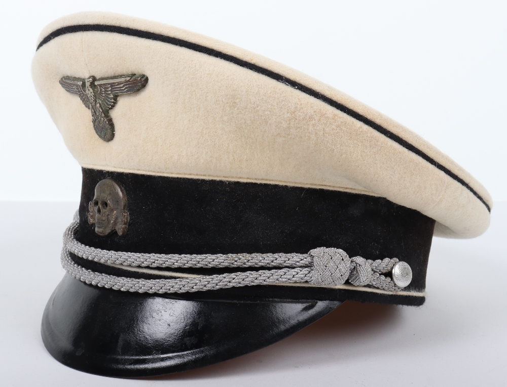 Allgemeine-SS Officers Summer Pattern Peaked Cap - Image 2 of 8