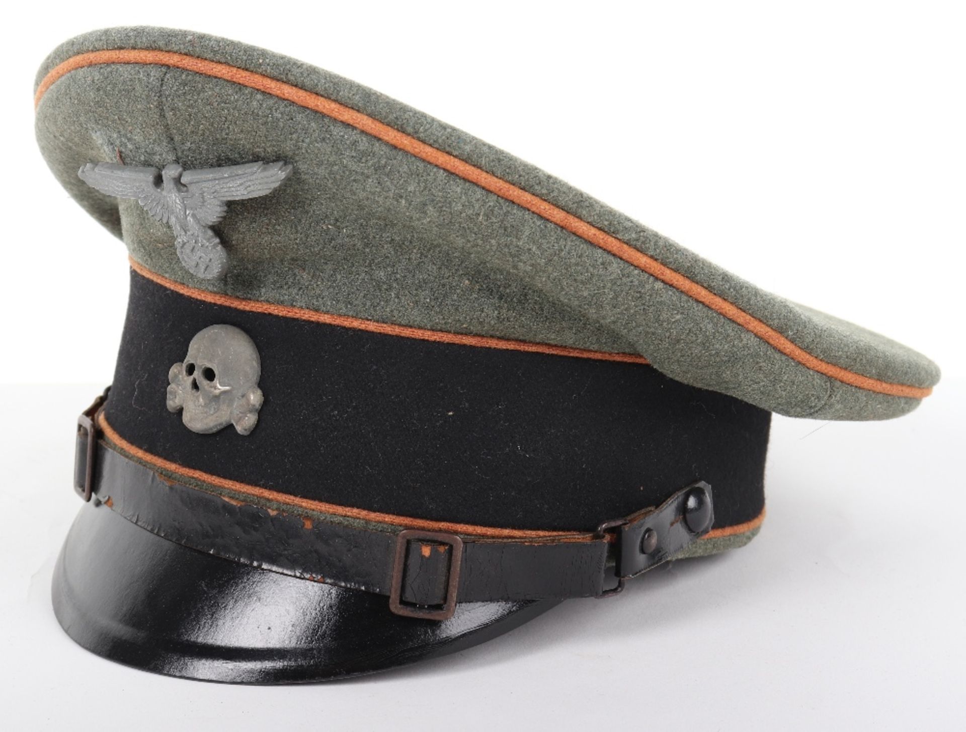 Waffen-SS KZ / Motor Reconnaissance NCO’s Peaked Cap - Image 3 of 6