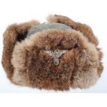 Waffen-SS Winter Pattern Rabbit Fur Field Cap