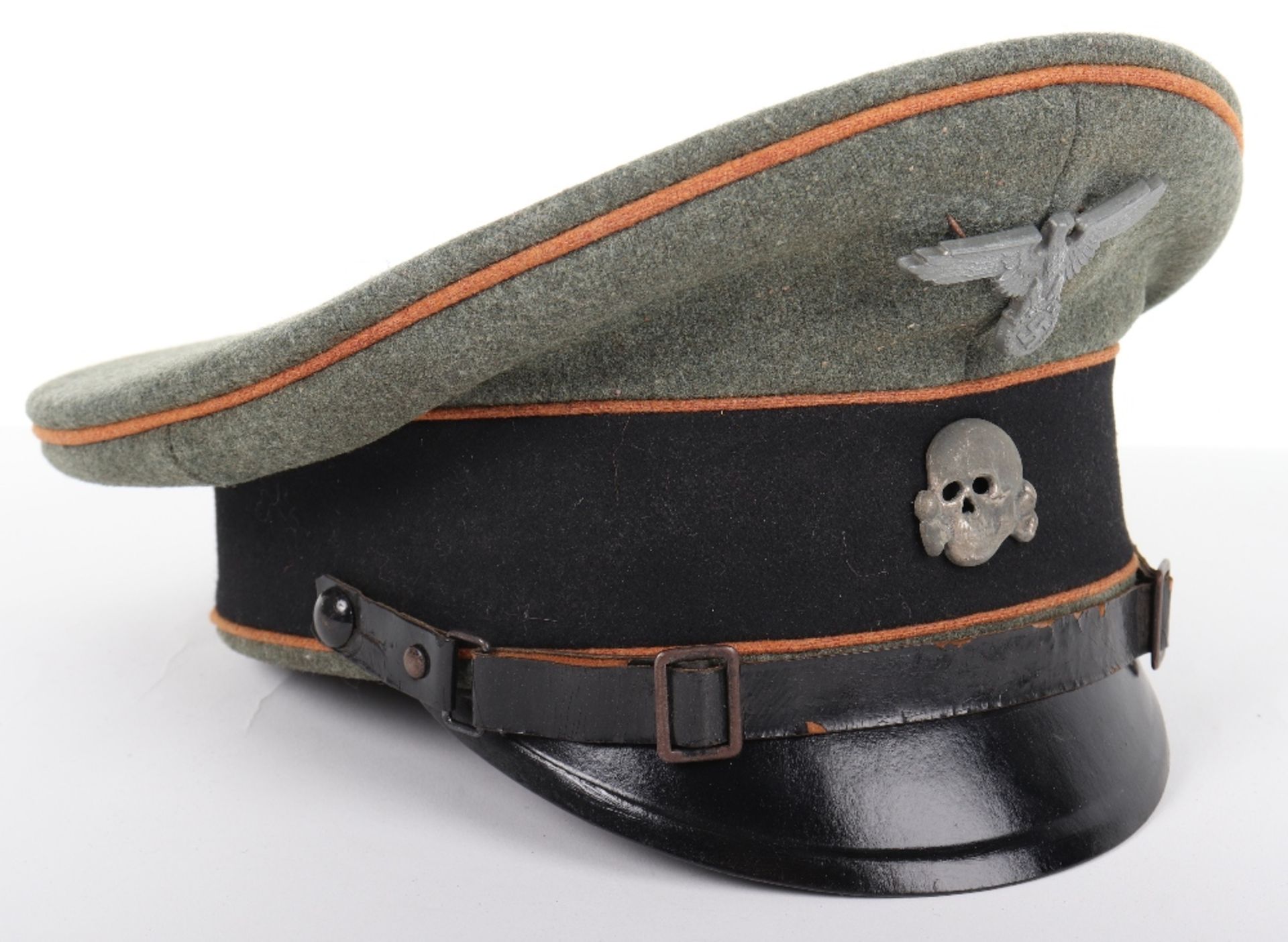Waffen-SS KZ / Motor Reconnaissance NCO’s Peaked Cap - Image 2 of 6