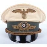 Third Reich Diplomatic Officials Summer Pattern Peaked Cap