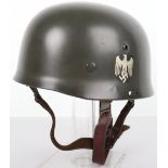 German Army Double Decal Paratrooper Steel Combat Helmet