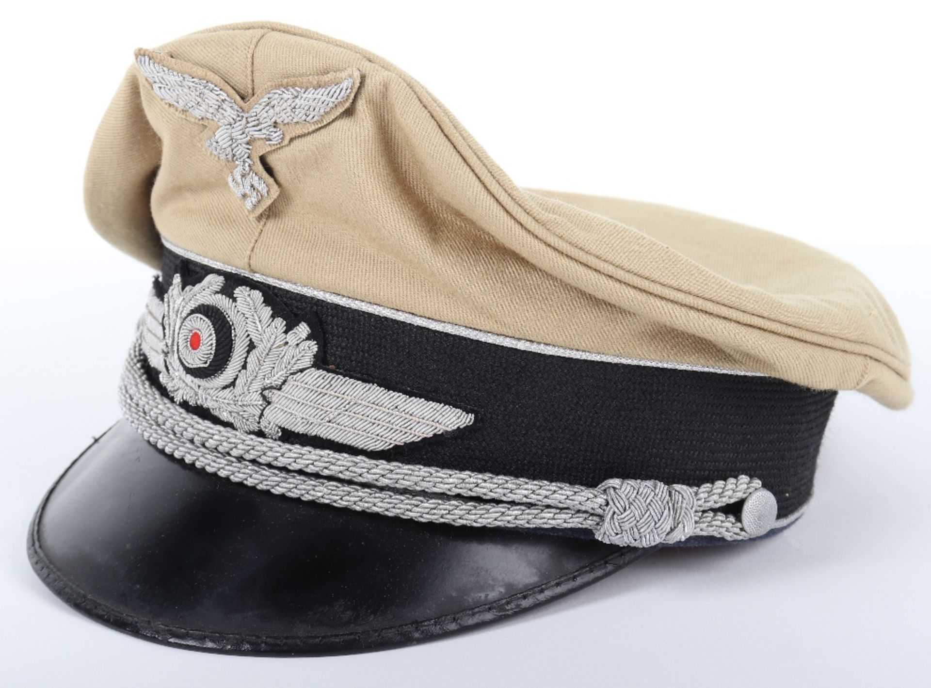 Luftwaffe Officers Summer Pattern Peaked Cap - Image 2 of 5