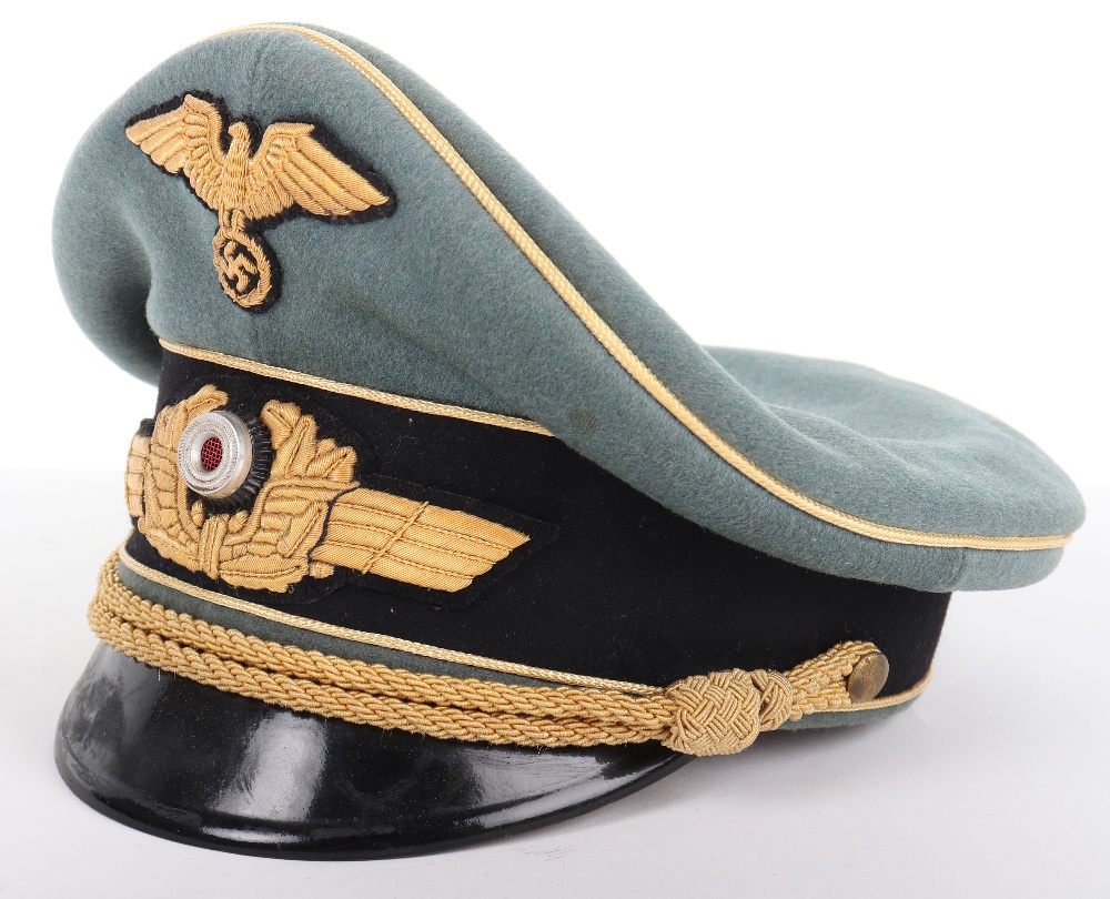 Third Reich Reichsbahn Generals Peaked Cap - Image 2 of 6