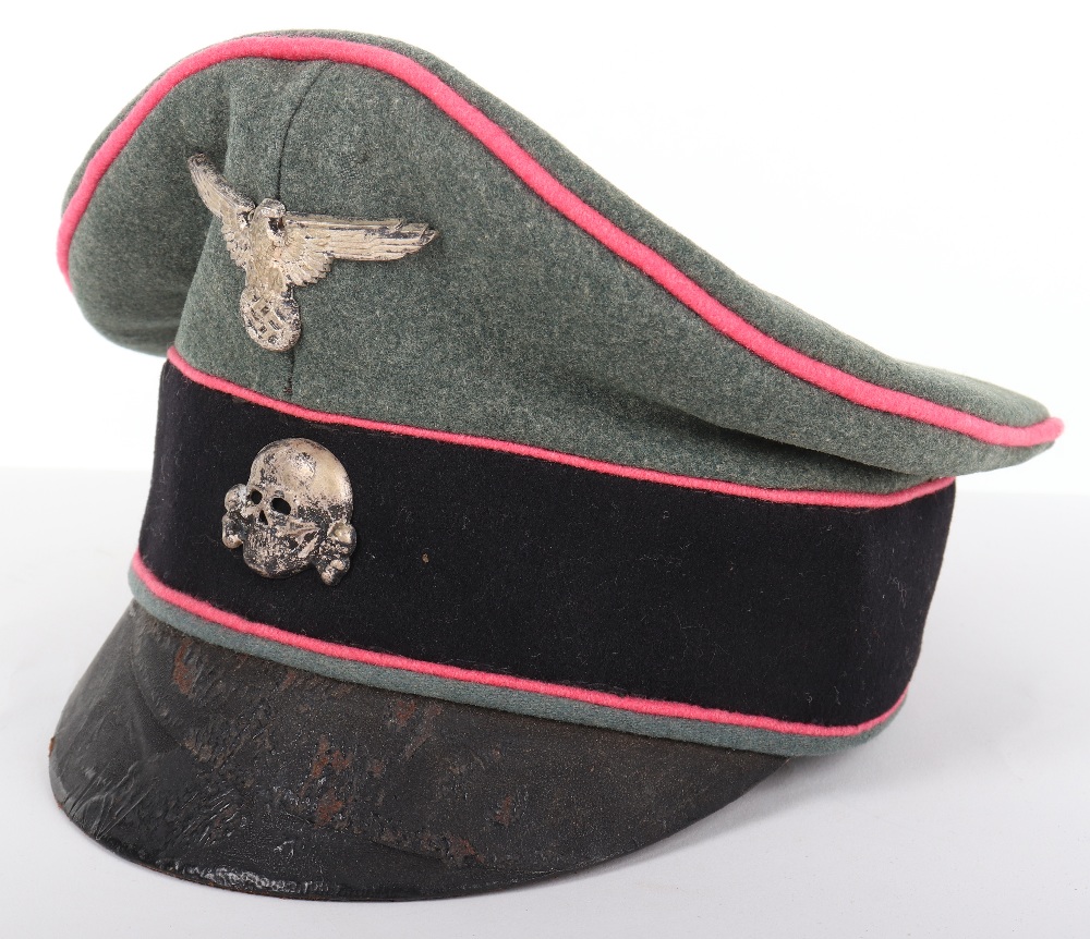 Waffen-SS Panzer Officers Crusher Cap - Image 2 of 6