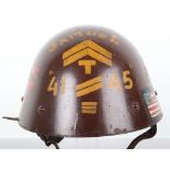 WW2 American War Art Czechoslovakian Vz-32 Steel Helmet