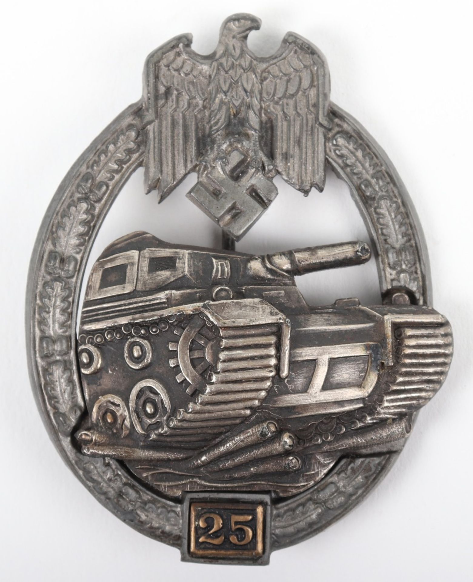 German Army (Heer) / Waffen-SS Panzer Assault Badge for 25 Engagements