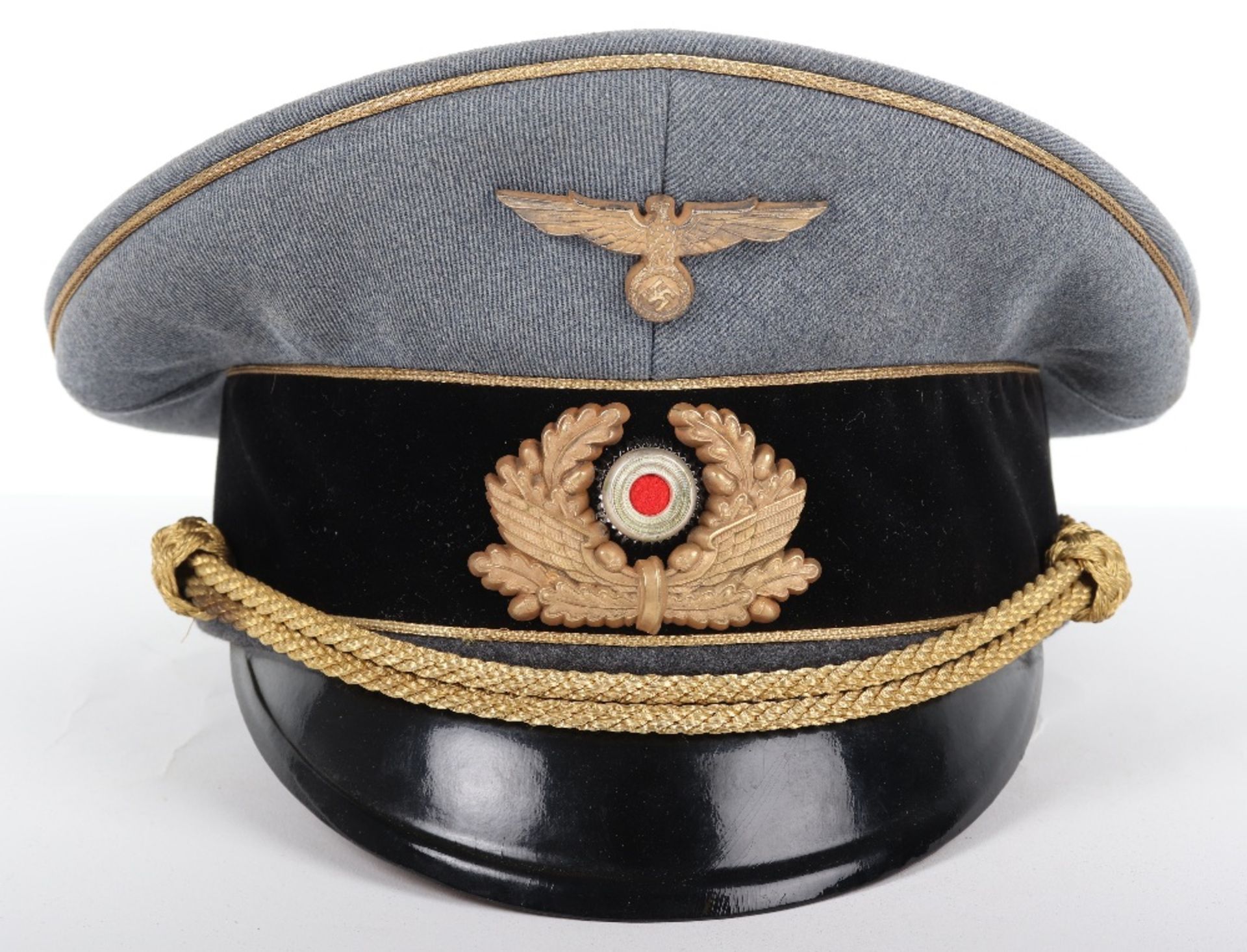 Third Reich Bahnschutz Leaders Peaked Cap