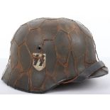 Waffen-SS M-40 Double Decal Steel Helmet