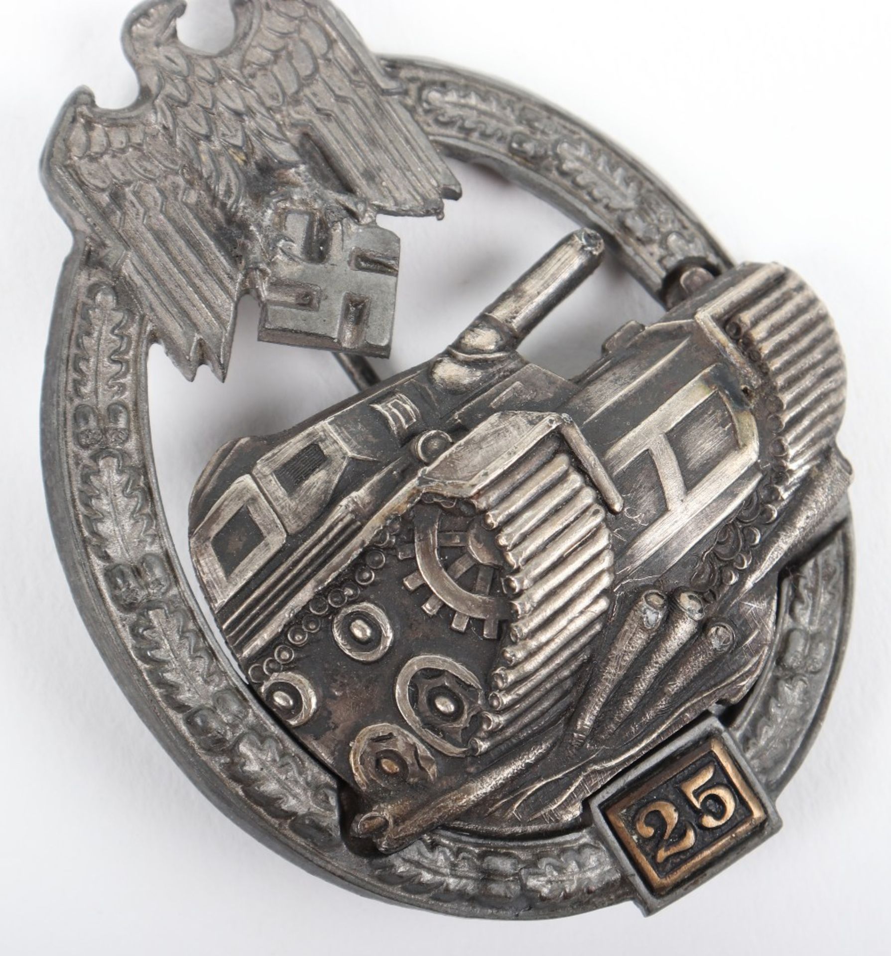 German Army (Heer) / Waffen-SS Panzer Assault Badge for 25 Engagements - Image 4 of 6