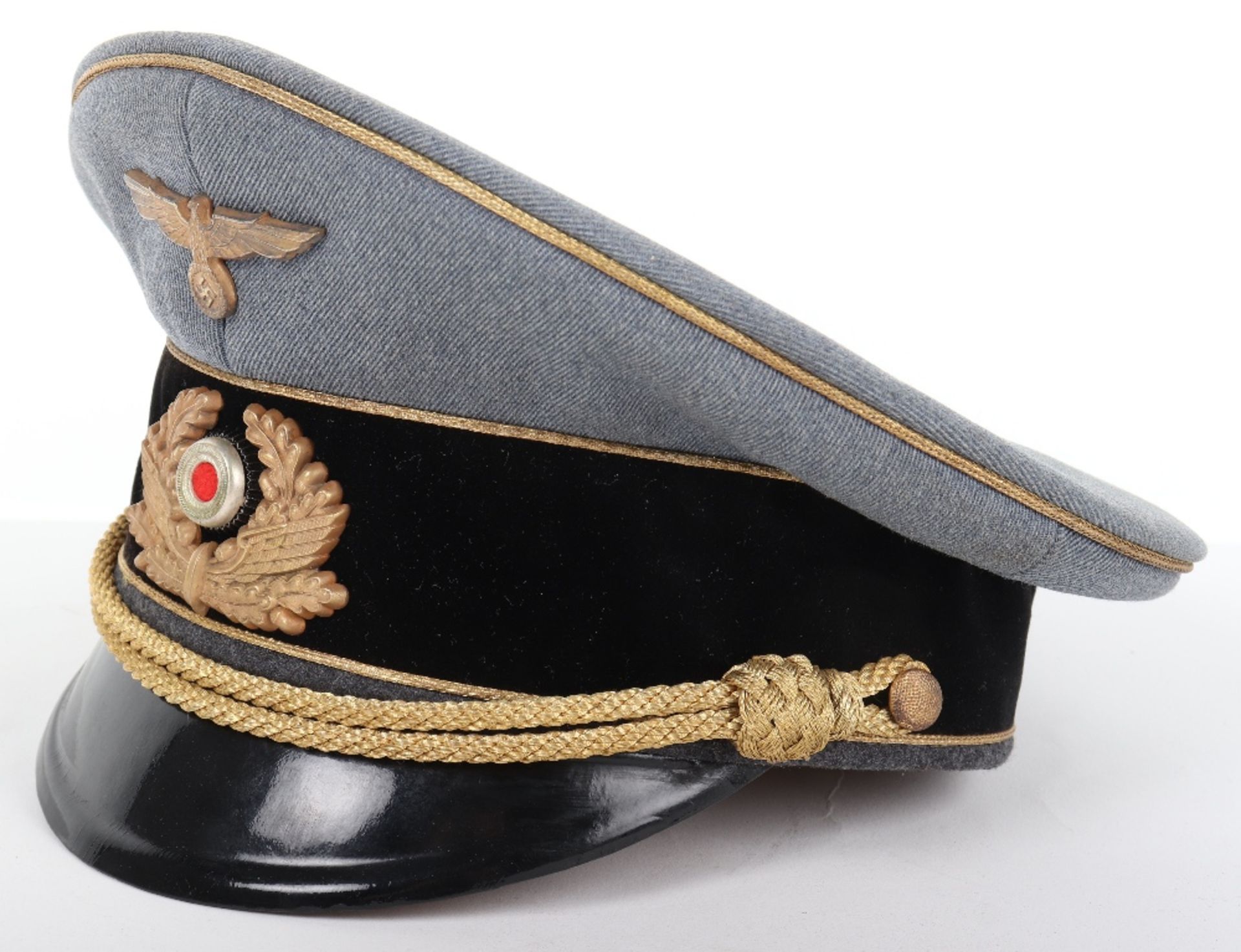 Third Reich Bahnschutz Leaders Peaked Cap - Image 3 of 6