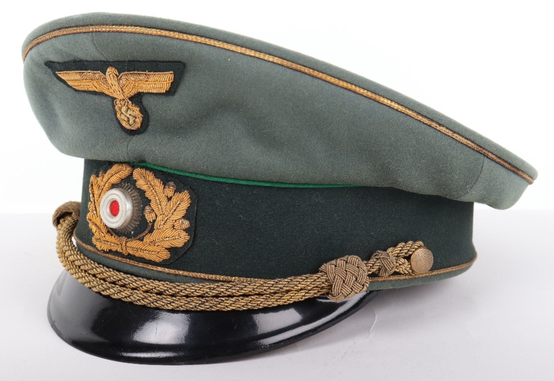 German Army Generals Peaked Cap - Image 3 of 6